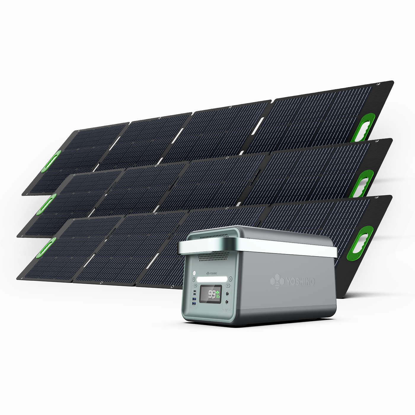 Yoshino Power K20SP23 Solid State Portable Solar Generator - Angled View